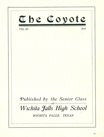 1914 Title Page