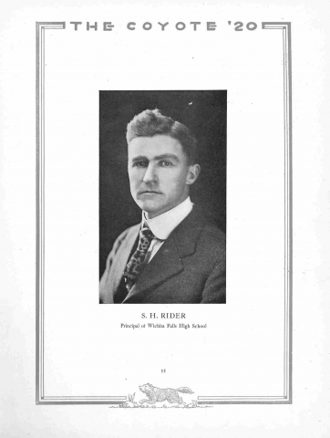 1920 Principal, S.H. Ryder